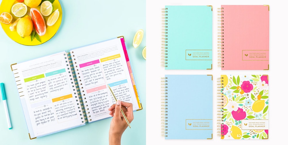 gifts for creative people goal getter Cultivate goal planner