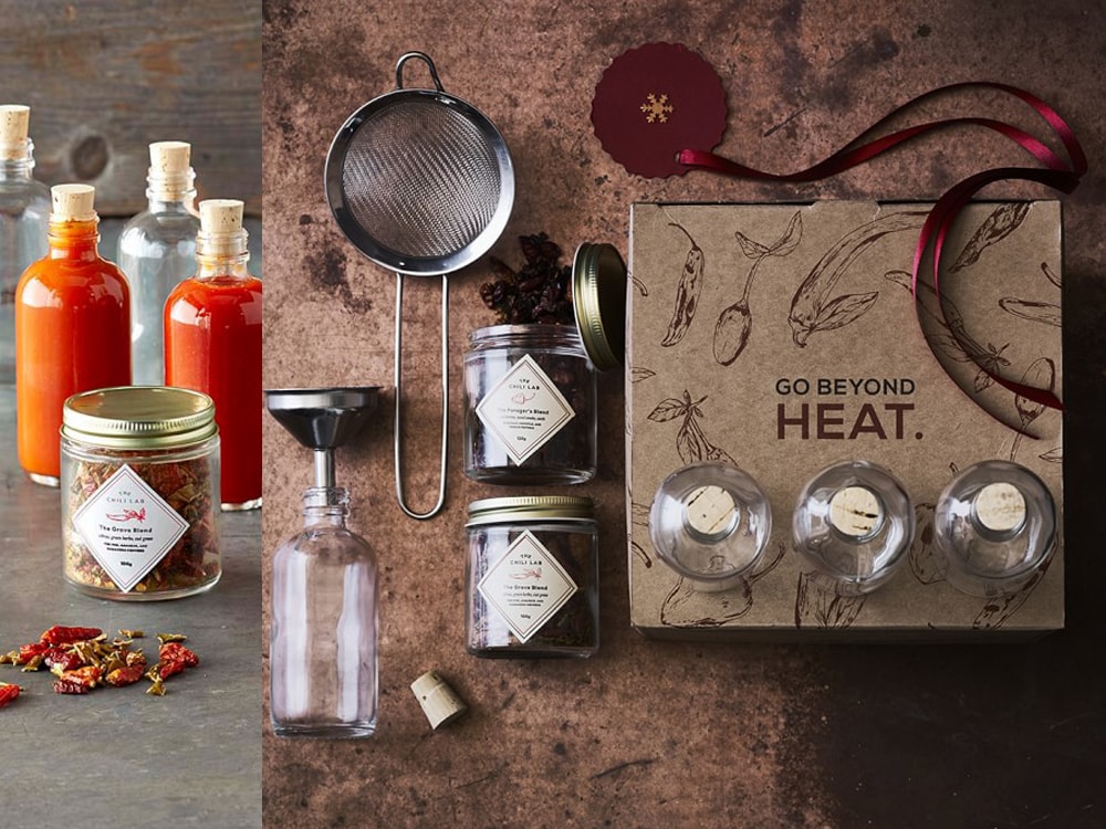 Creative gift: The Chili Lab Homemade Hot Sauce Kit by Williams Sonoma