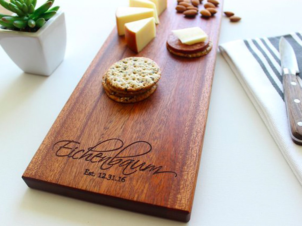 personalized cheese board for the creative person