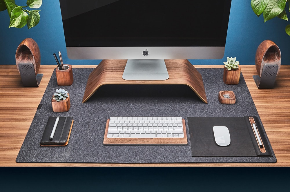 Grovemade Walnut Monitor Stand for the design-savvy creative person