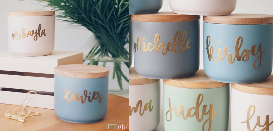 creative gift: personalized candles