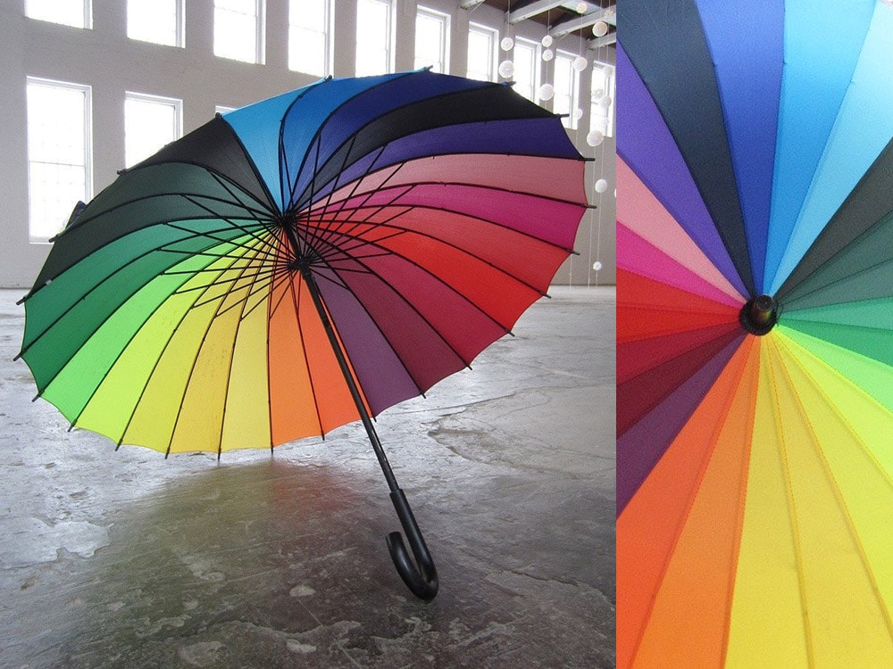 Color Wheel umbrella for the color lover creative person