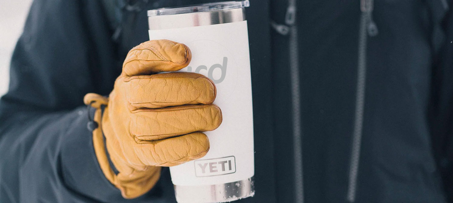 Tips and Top Swag Items: sample yeti tumbler with custom logo