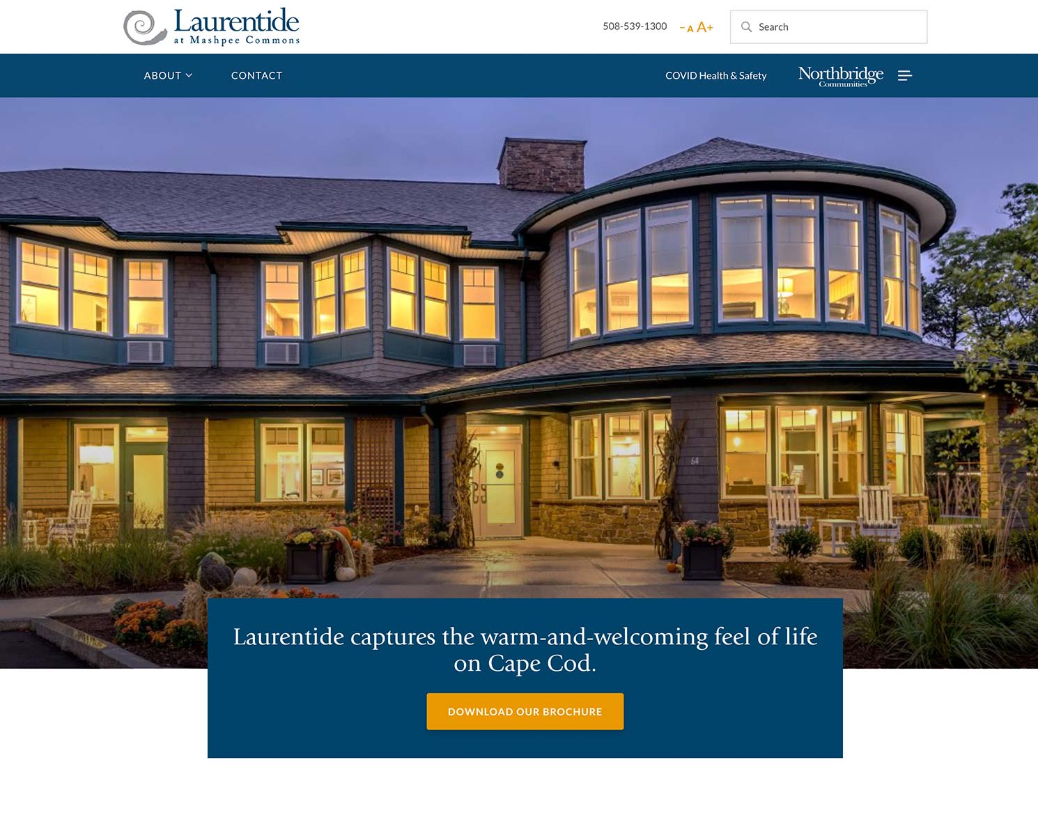 Northbridge Communities website design for Laurentide