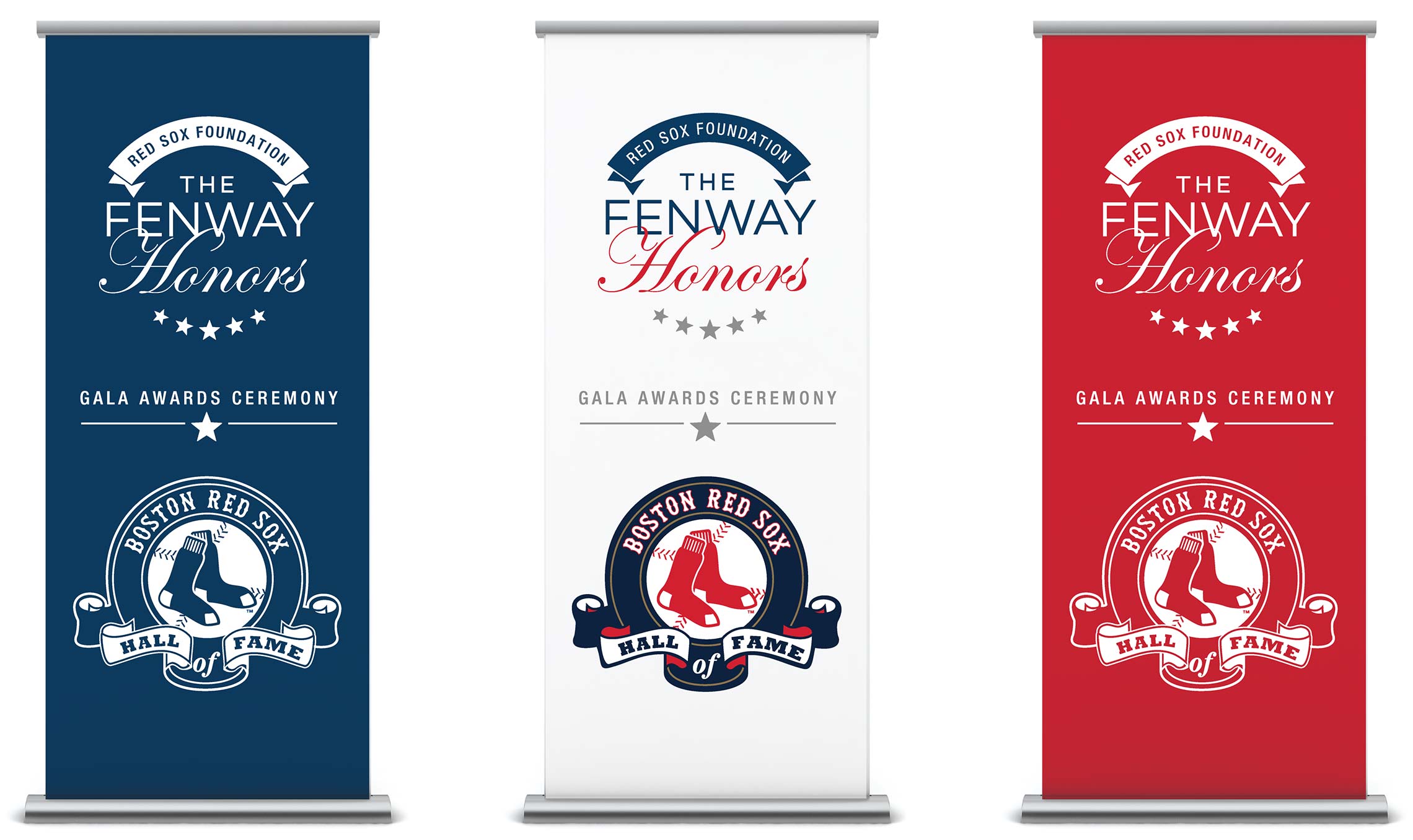bannerstands for fenway honors gala event