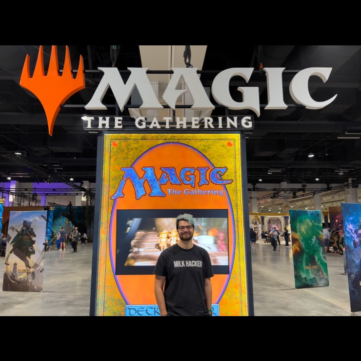 Ben at a magic convention
