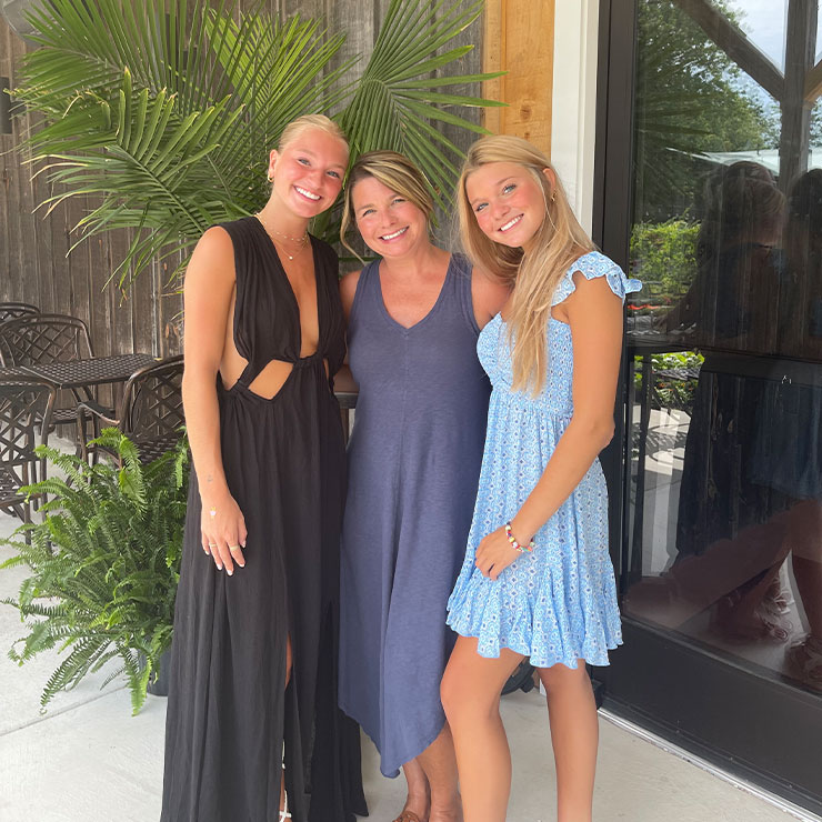 Deb and her two daughters