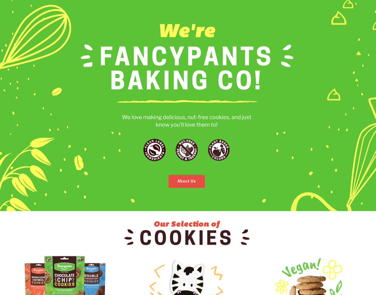 fancypants website design