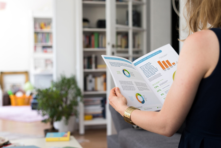 woman holding a DirectPath handbook