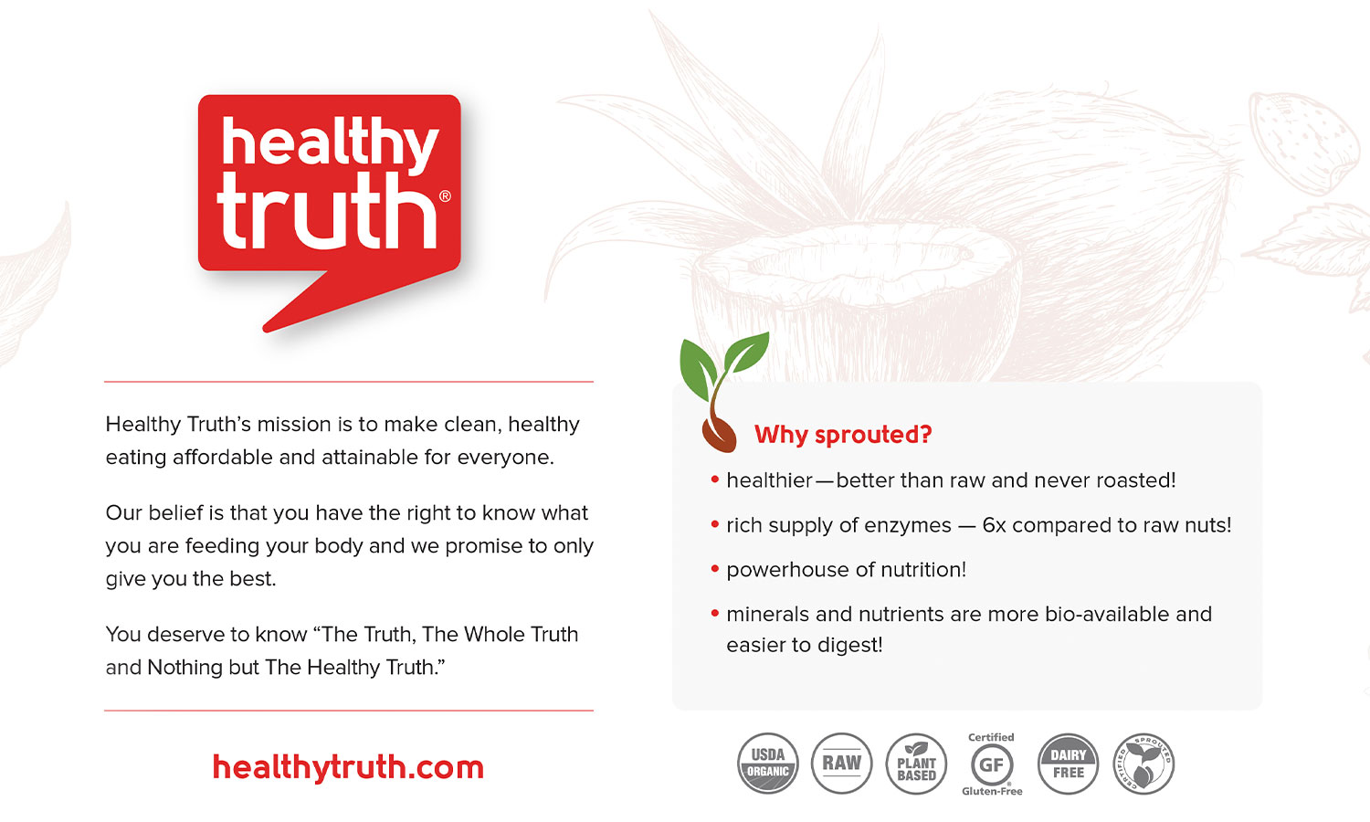 'About Healthy Truth' infographic