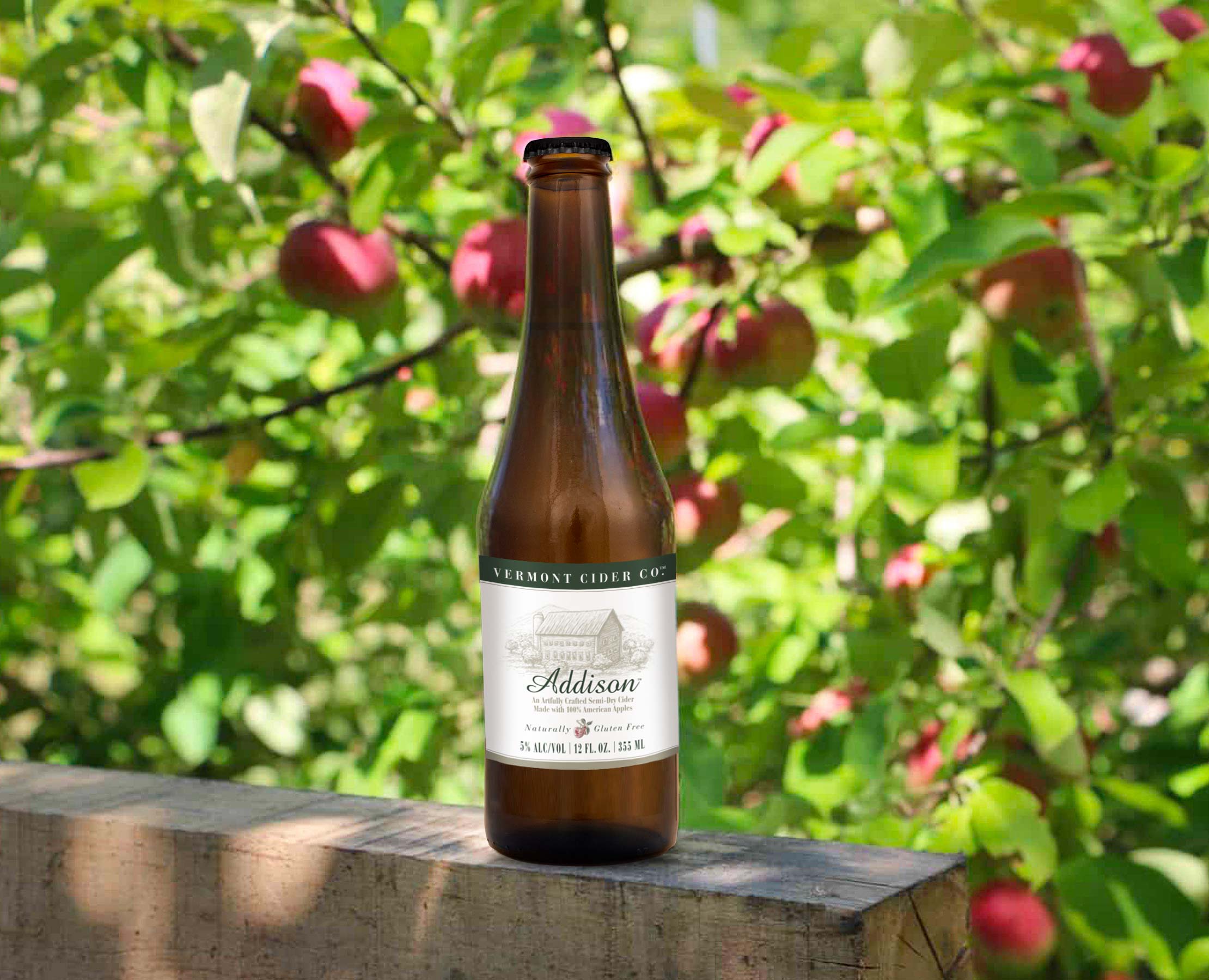 Vermont Cider Co. premium Addison bottle