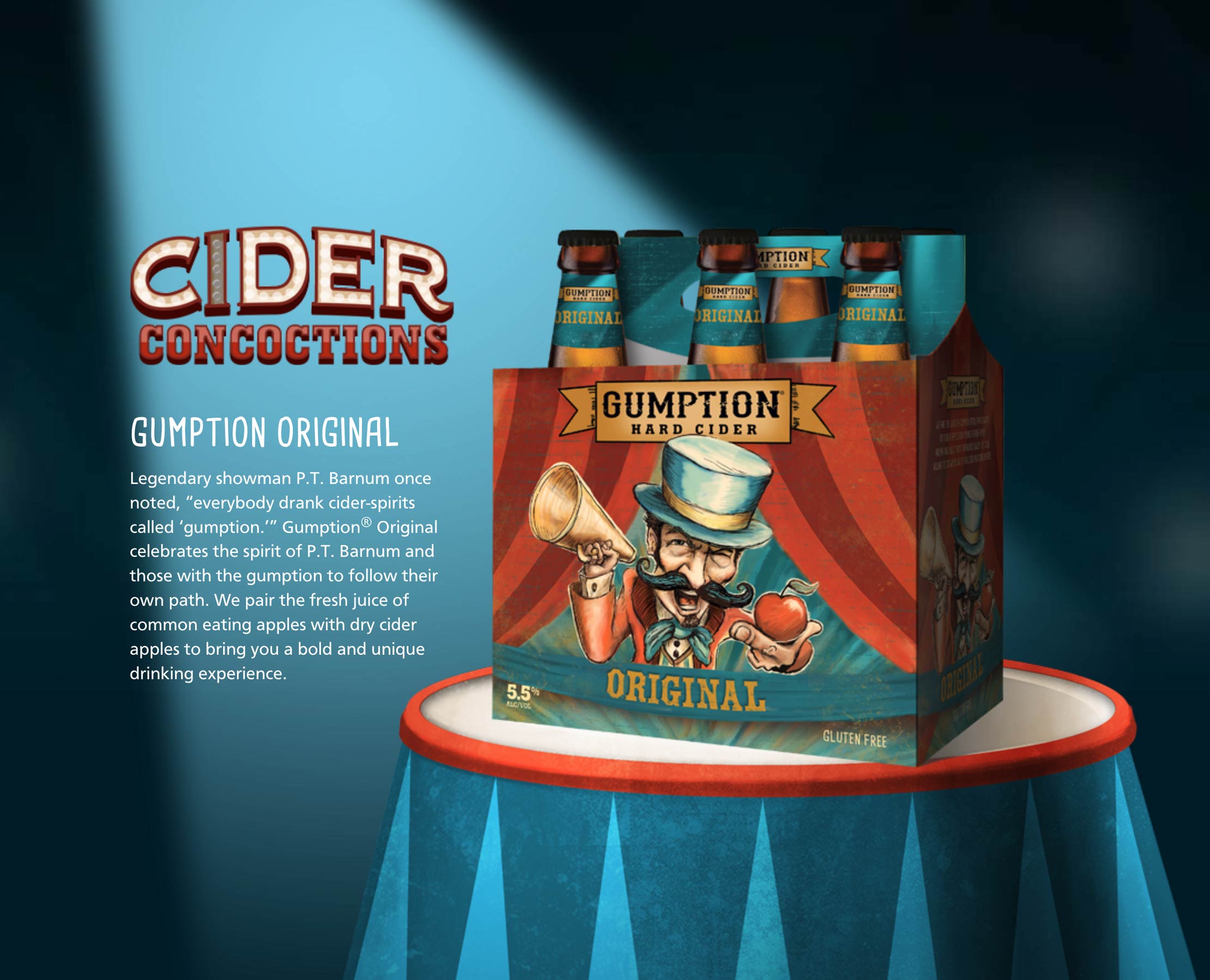Gumption Hard Cider website