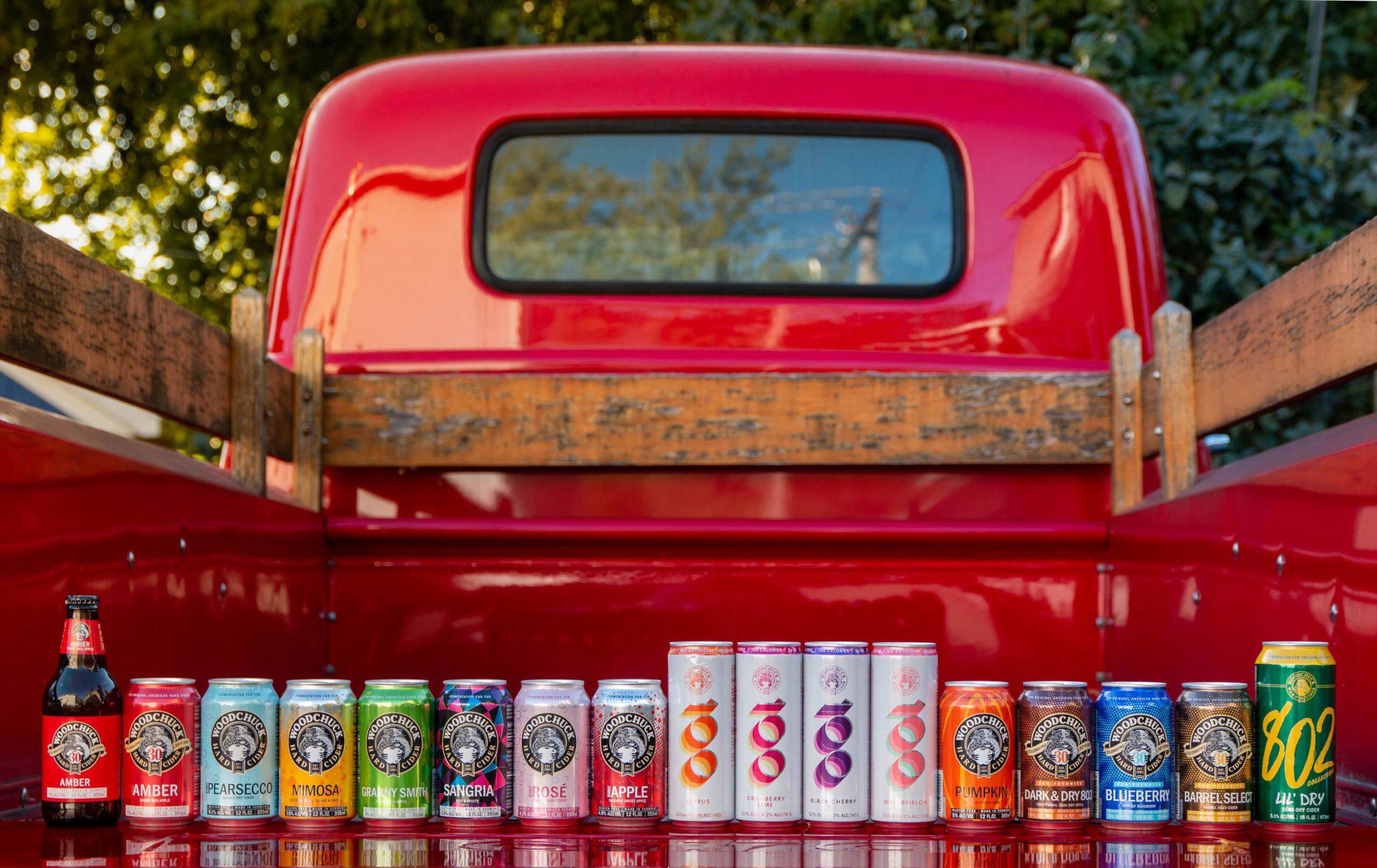 Vermont Cider Co. Woodchuck lineup of beverages