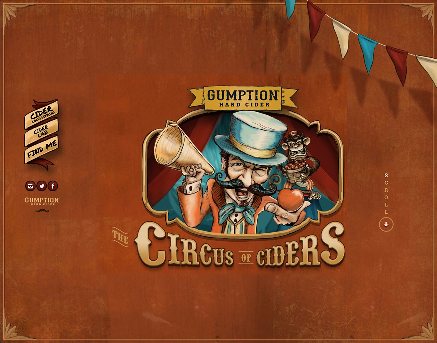 Gummption Hard Cider website