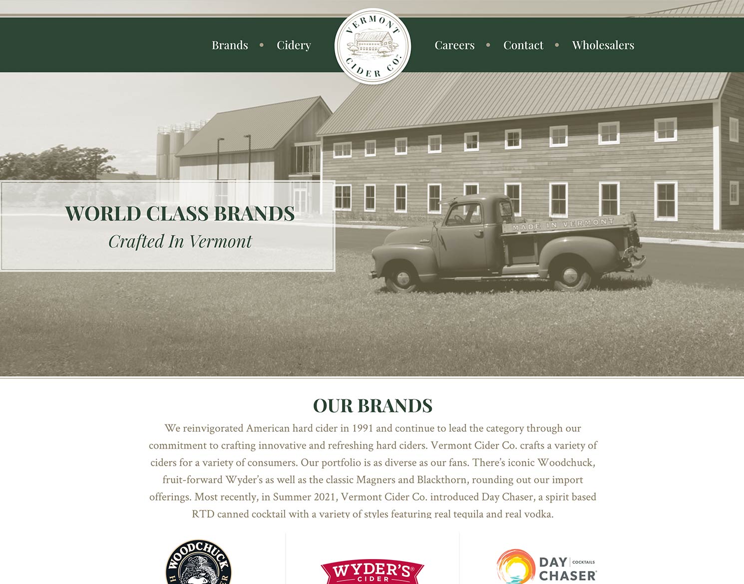Vermont Cider Co. website