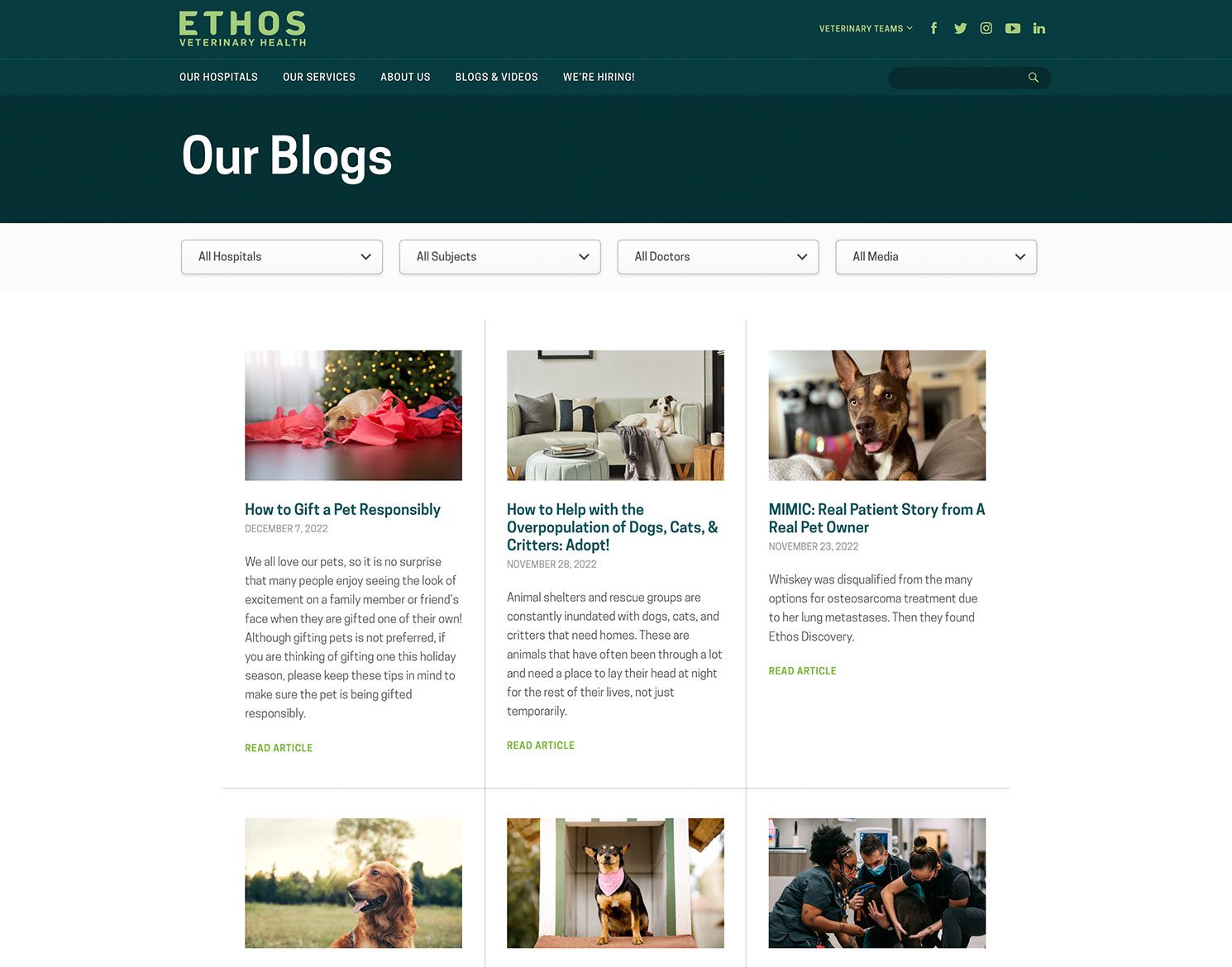 Ethos Main Website Desktop Blogs
