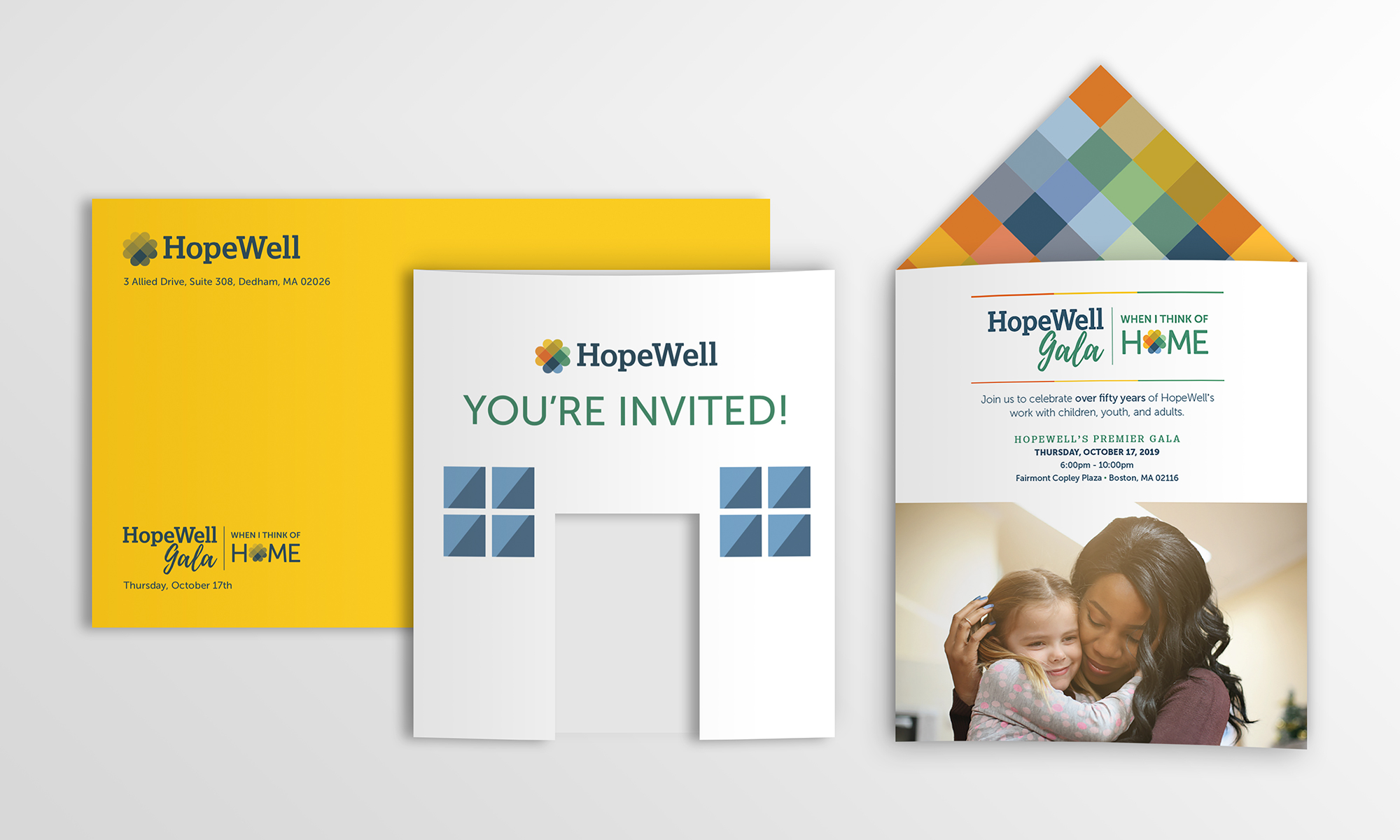 Hopewell Gala invitation package