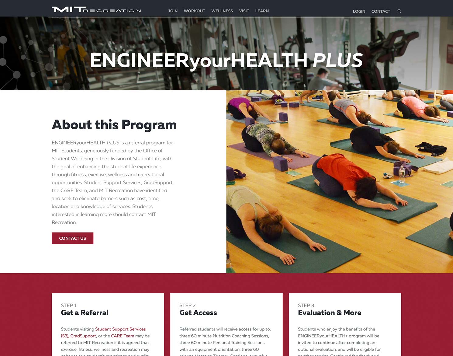 MIT REC Engineer your Health program page