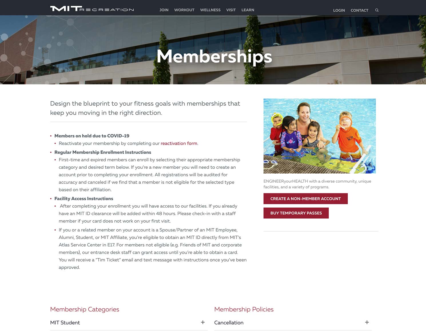 MIT REC membership page