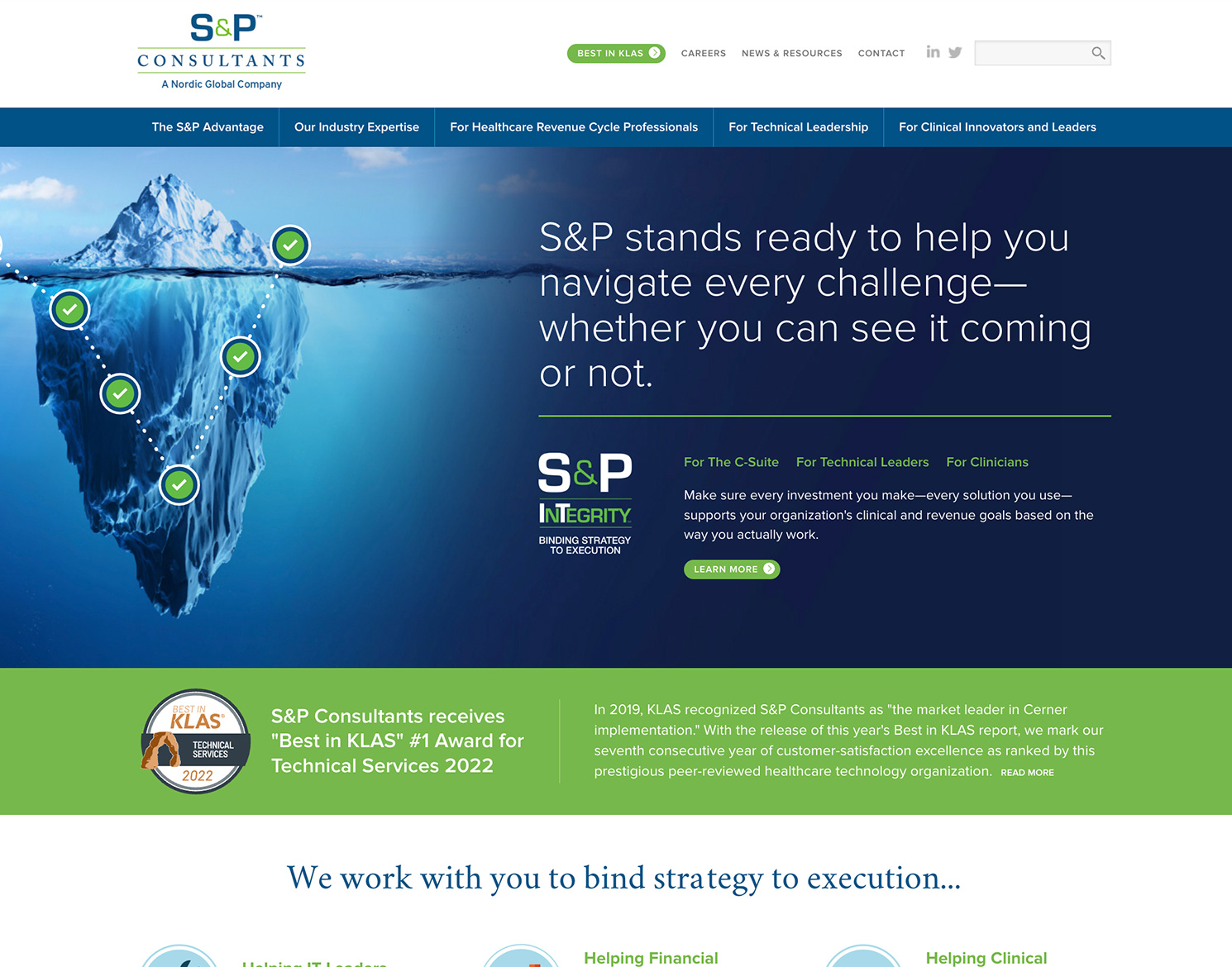 S&P Consultants website design