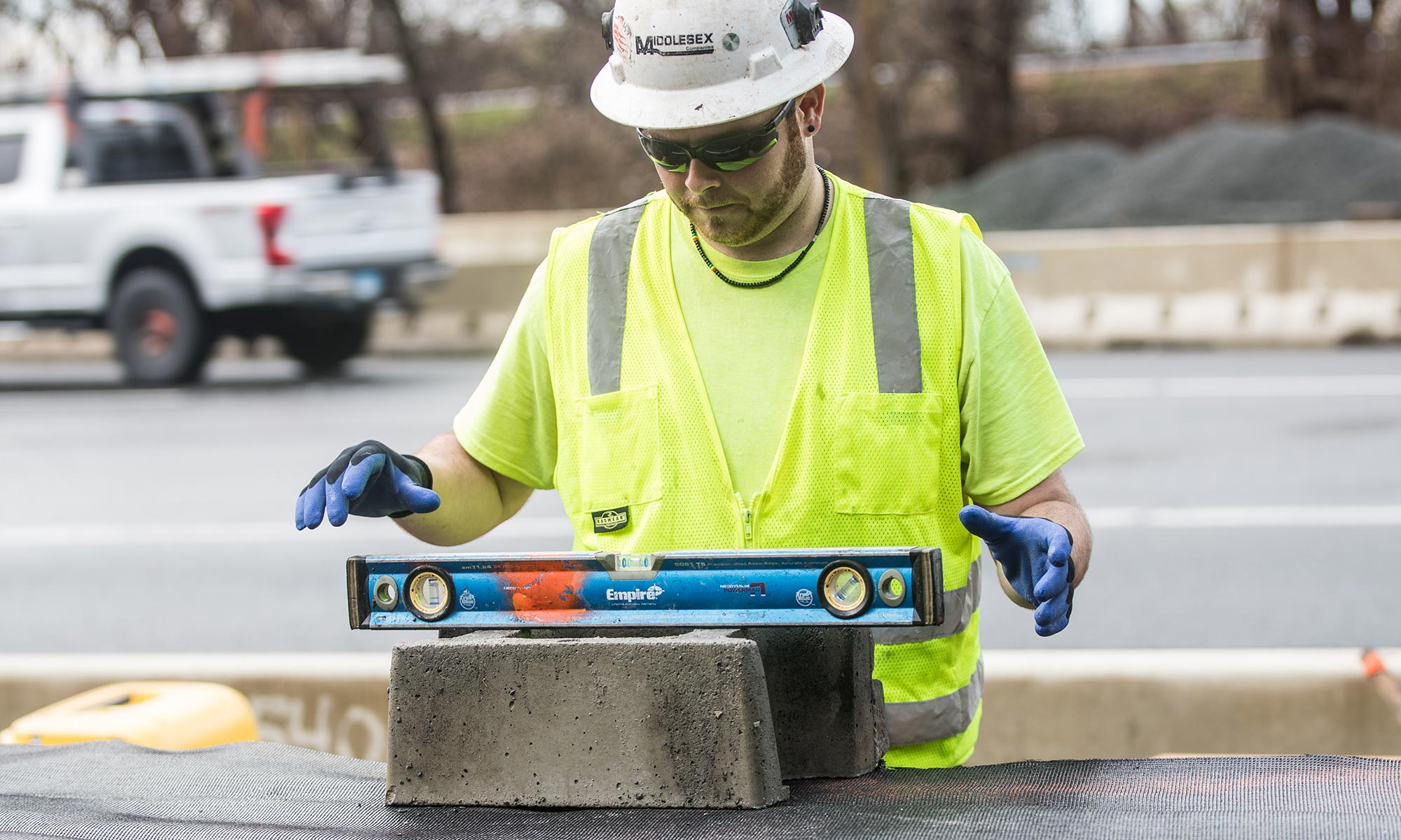 Middlesex Corporation employee working