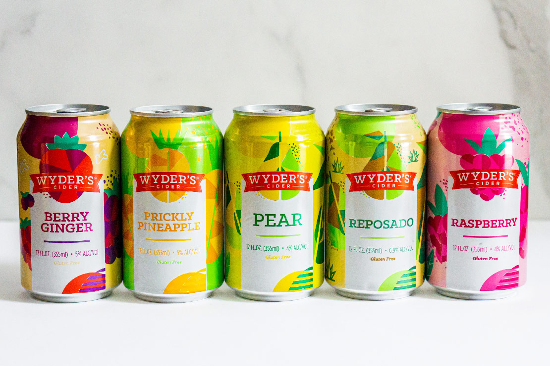 Wyder's Cider lineup of cans
