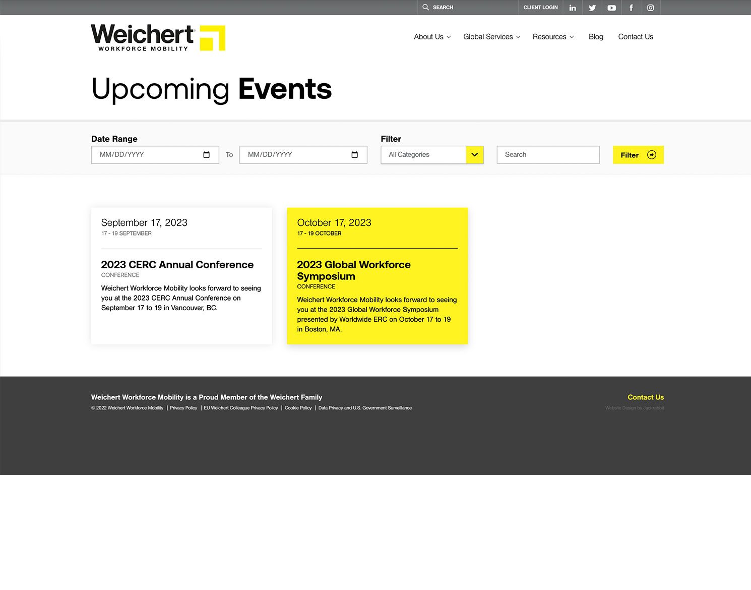 Weichert Website Desktop Upcoming Events