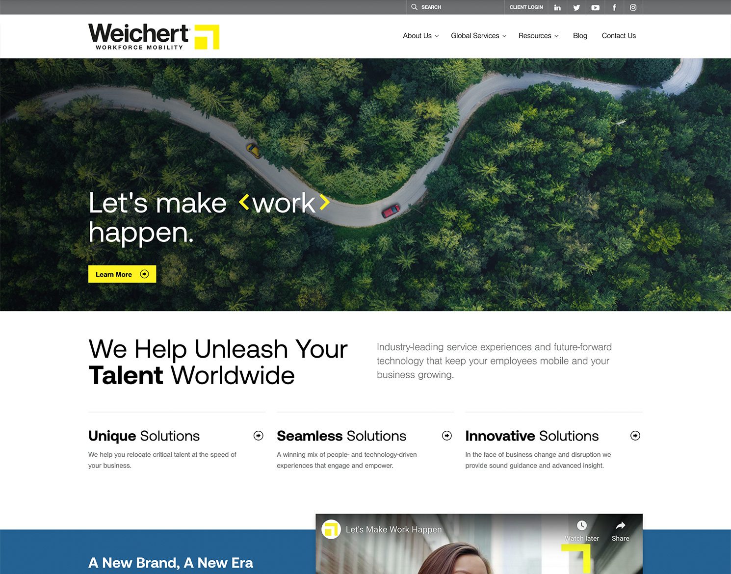 Weichert Website Desktop Homepage