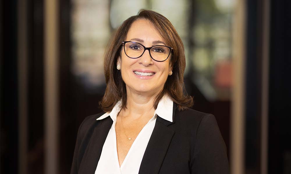 corporate headshot portrait of businesswoman