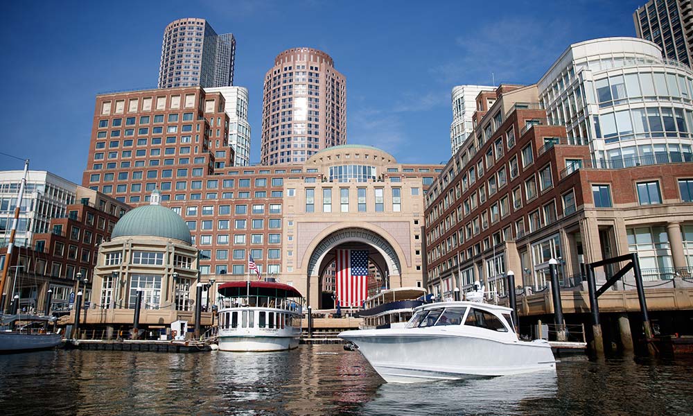 photography for southport boats at rowes wharf in boston harbor