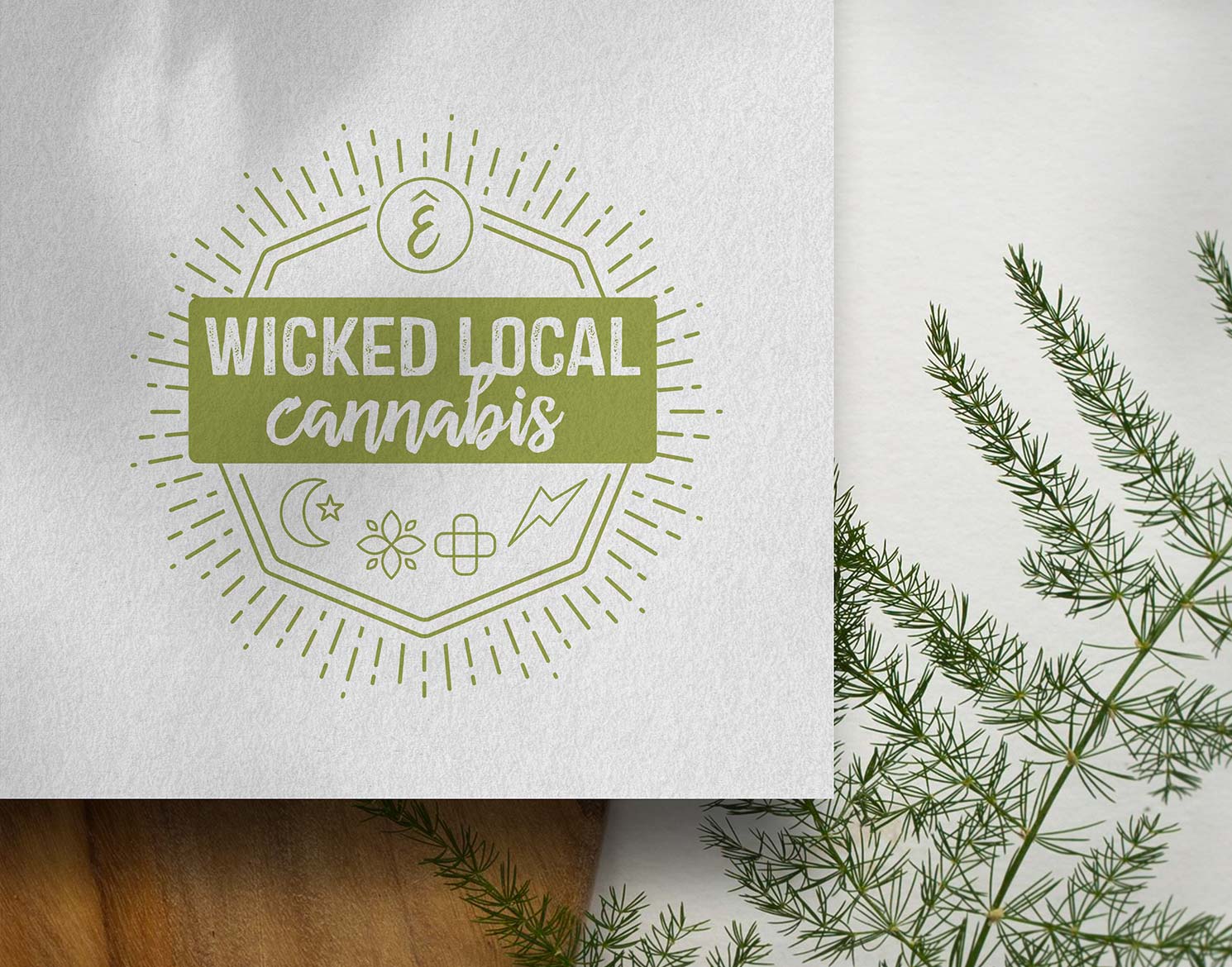 Ermont slogan "Wicked Local Cannabis" printed on paper