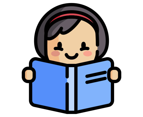 Icon of a student reading a book